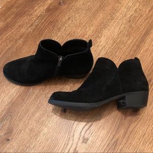 Reba Black Suede Booties